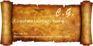 Czechmeiszter Gara névjegykártya